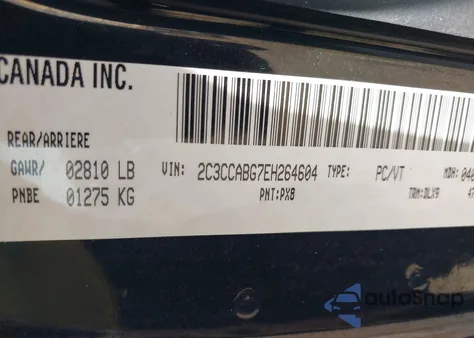 2014 Chrysler 300 S z USA, uszkodzony, nr VIN 2C3CCABG7EH264604